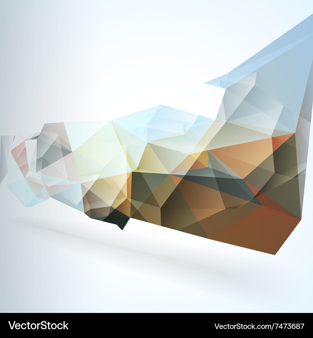 Geometric triangular abstract background vector image
