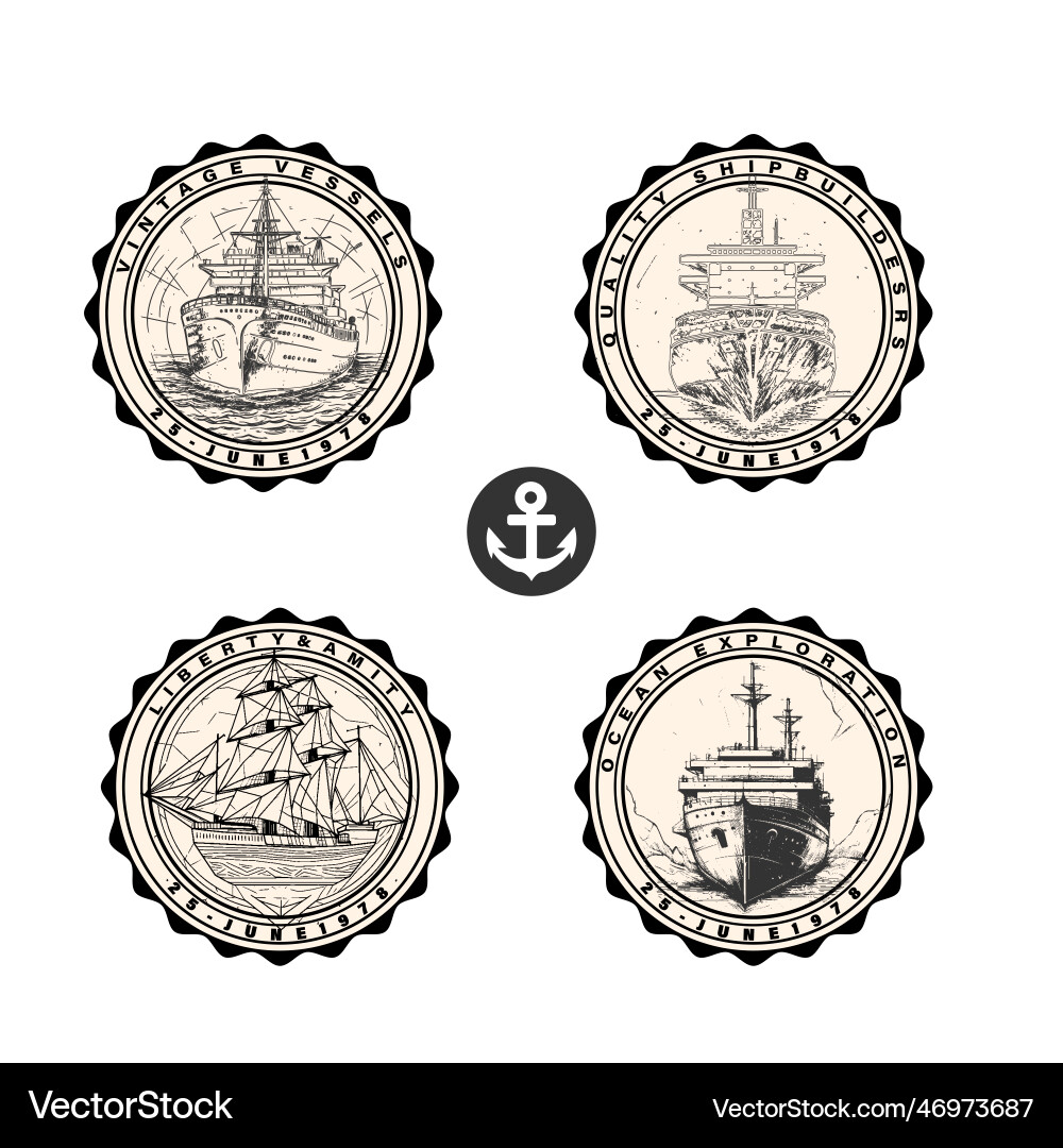 Kompass Tattoo Vorlagen Set monochromes Design Kompass Tattoo Vorlagen Set monochromes Design vektorbild