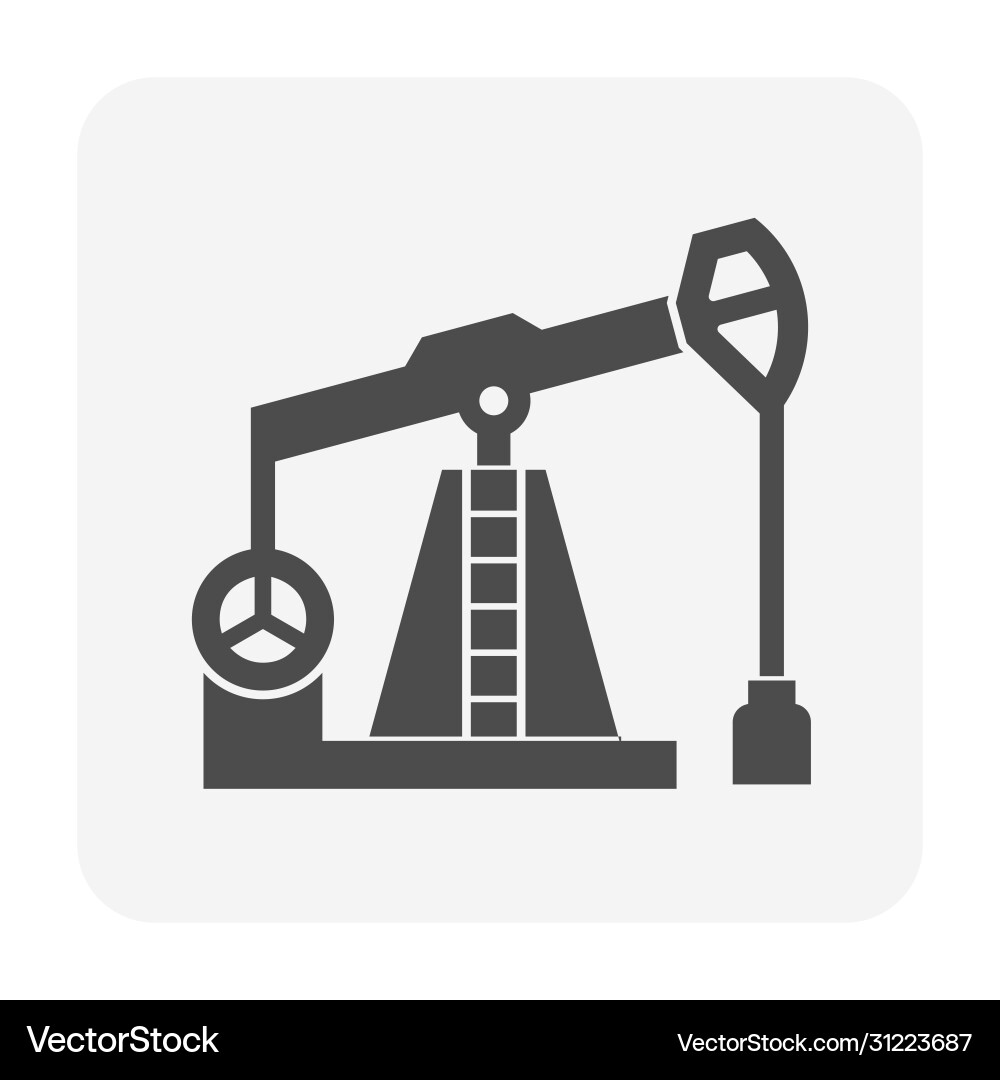 Öl Rig Icon Öl Rig Icon Vektorbild