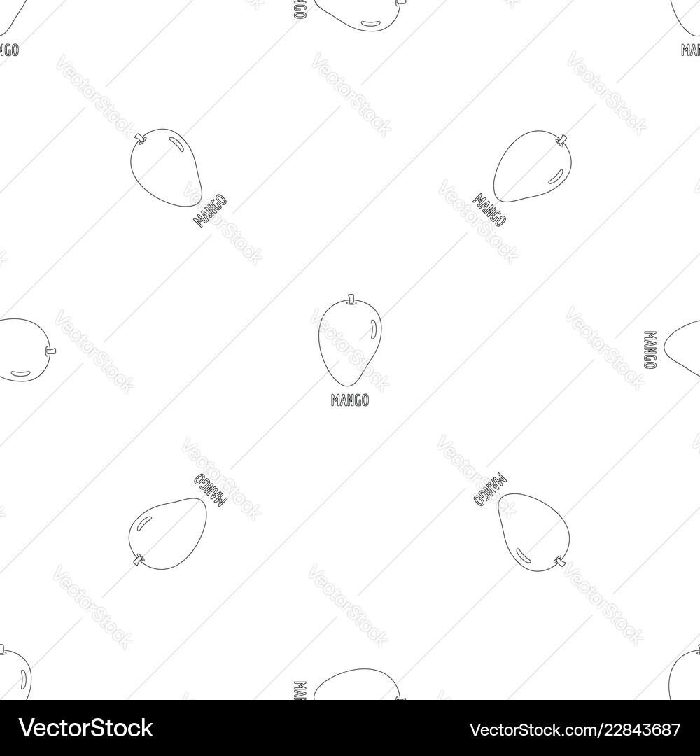 Mango pattern seamless Vector Image