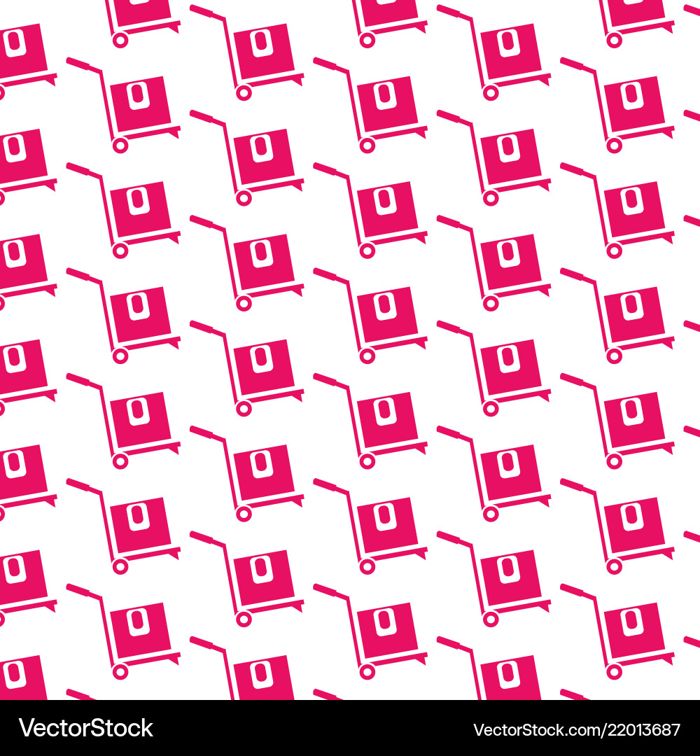 Pattern background box logistic icon vector image