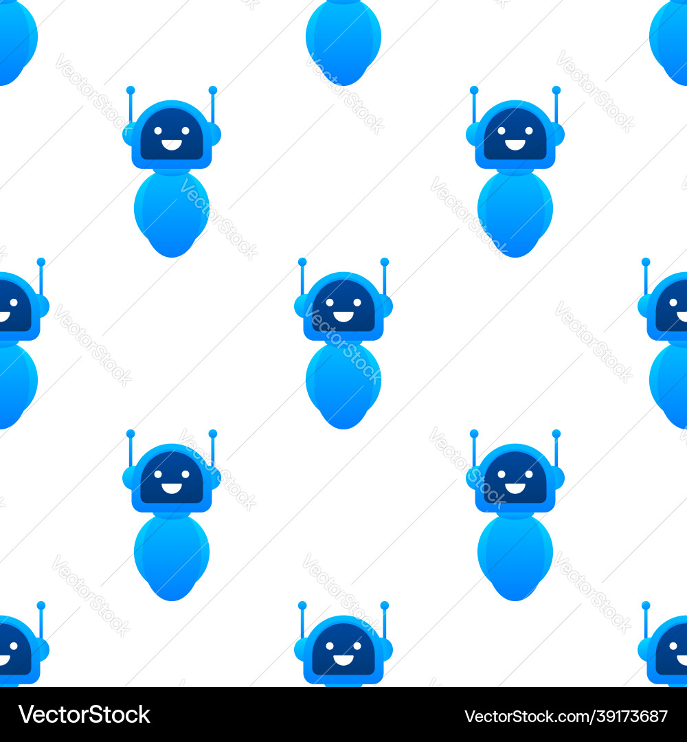 Roboter Muster Bot Zeichen Design Chatbot Symbol Roboter Muster Bot Zeichen Design Chatbot Symbol vektorbild