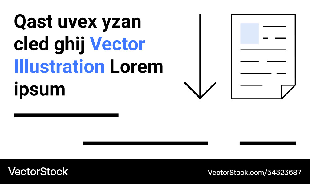 Simple layout with text blocks arrow Simple layout with text blocks arrow vector image