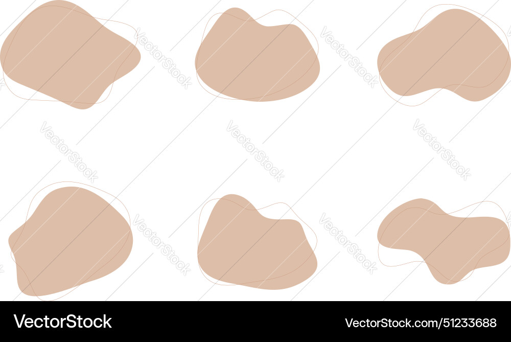 Blobs Flüssigkeit Formen Symbol visuellen Satz Blobs Flüssigkeit Formen Symbol visuellen Satz Vektorbild