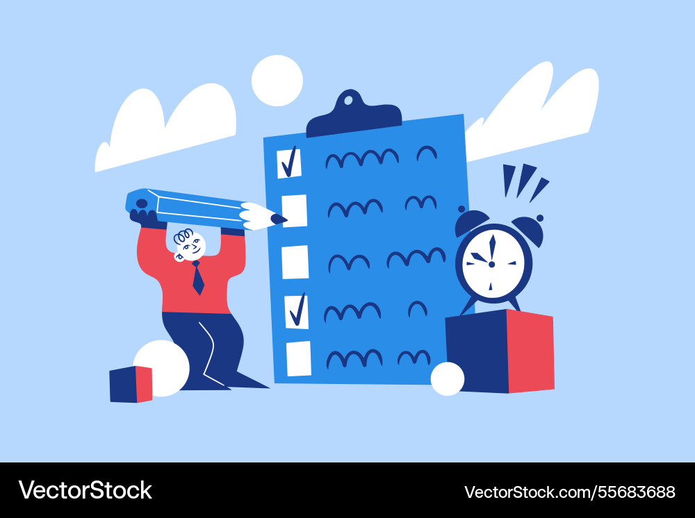 Check list task plan survey or checklist Check list task plan survey or checklist vector image
