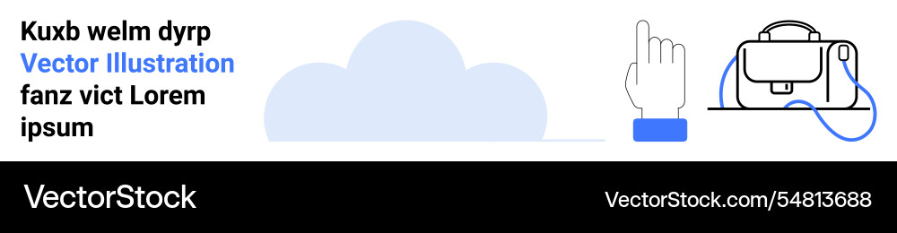 Cloud computing concepts with hand pointer and vr Cloud computing concepts with hand pointer and vr vector image