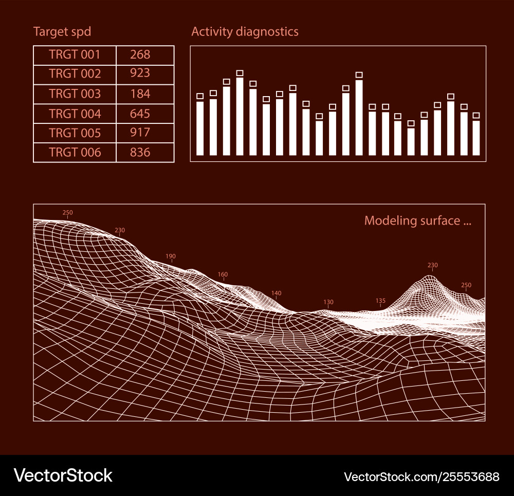 Futuristic user interface hud tech elements Futuristic user interface hud tech elements vector image