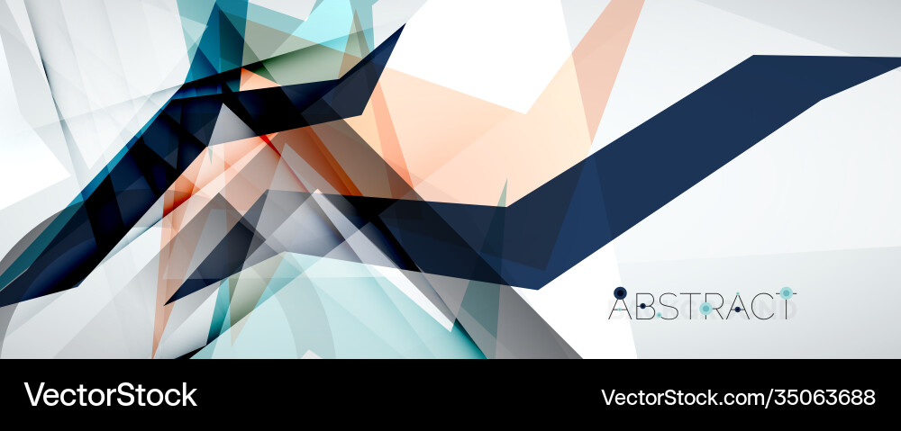 Geometric abstract background color triangle Geometric abstract background color triangle vector image
