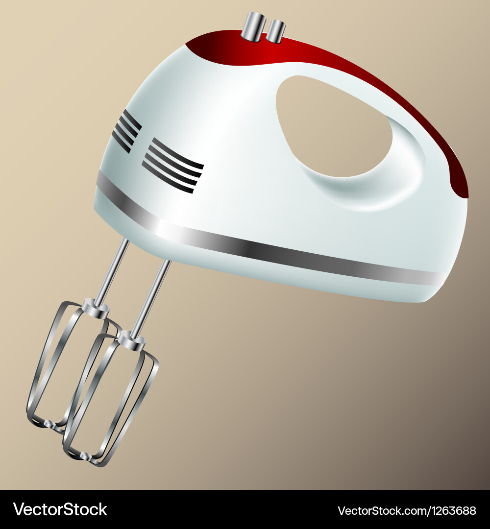 Handmixer Küchengeräte vektorbild