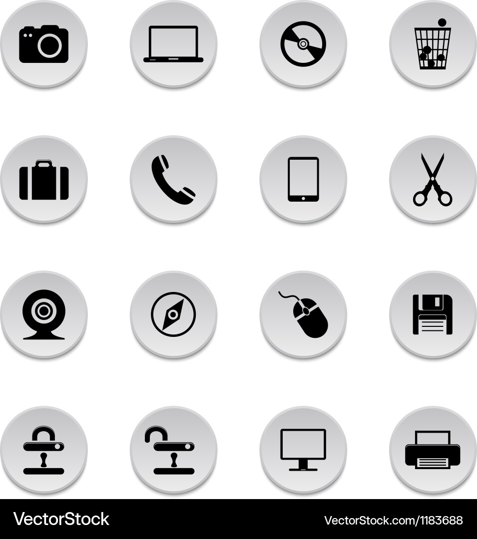 Internet-Icon-Set Vektorbild
