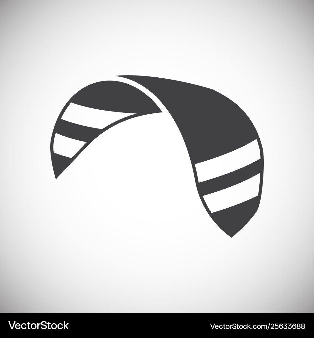 Kite icon on background for graphic and web design vector image