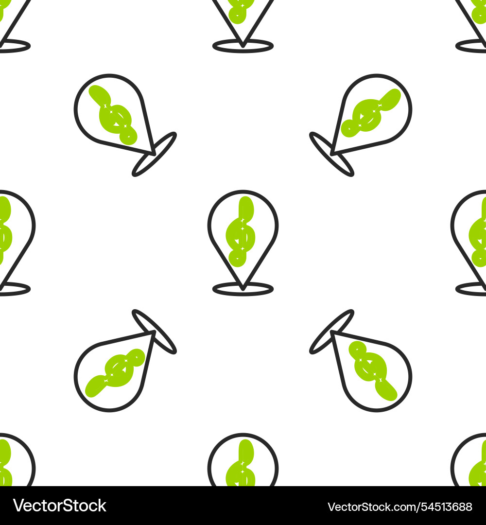 Line treble clef icon isolated seamless pattern Line treble clef icon isolated seamless pattern vector image