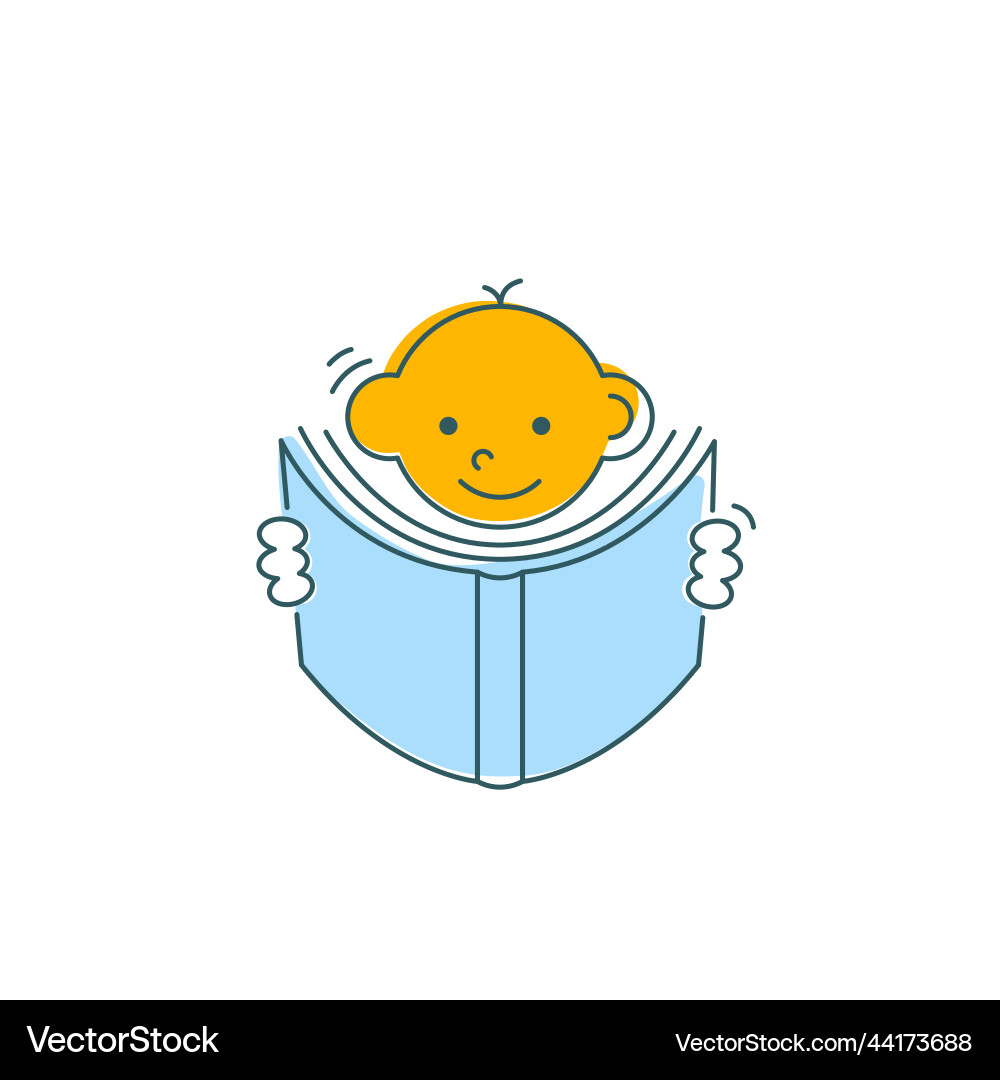 Man is reading book icon Man is reading book icon vector image