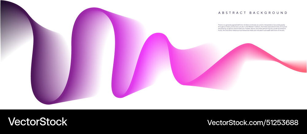 Modern color gradient flowing wave line Modern color gradient flowing wave line vector image