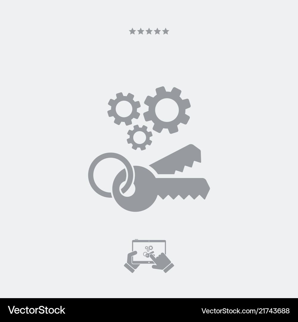 Protected access system icon Protected access system icon vector image