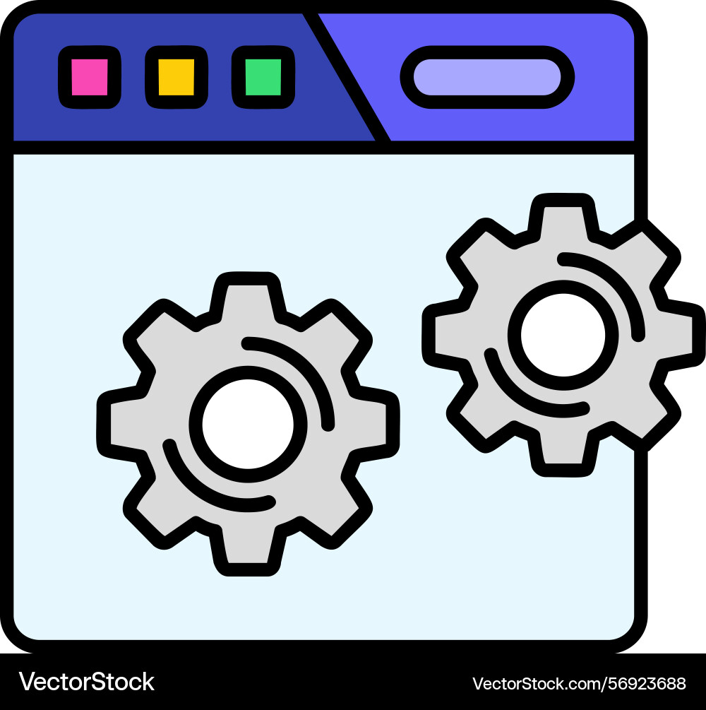 Web setting icon design Vector Image