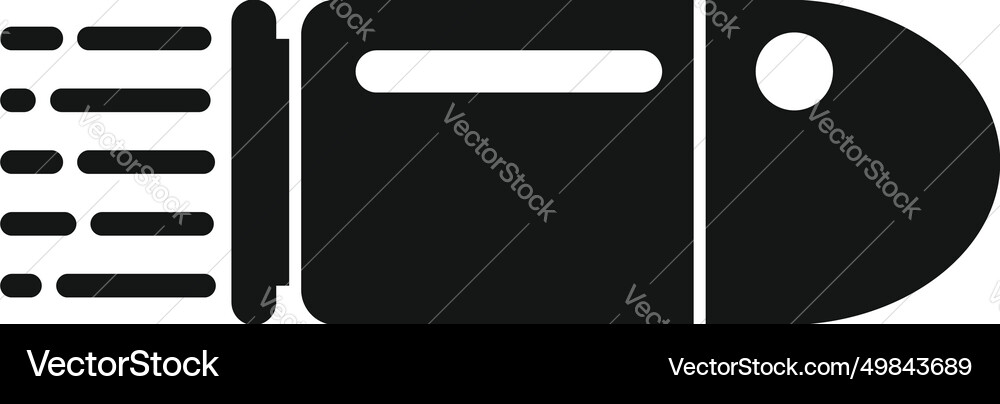 Fast speed bullet icon simple scale device Fast speed bullet icon simple scale device vector image