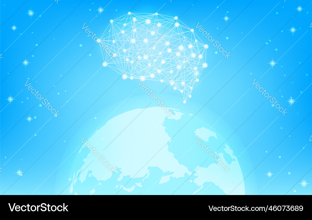 Global business images using artificial Global business images using artificial vector image