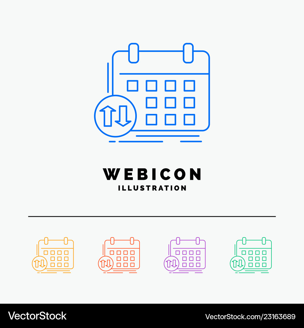 Schedule classes timetable appointment event 5 Schedule classes timetable appointment event 5 vector image