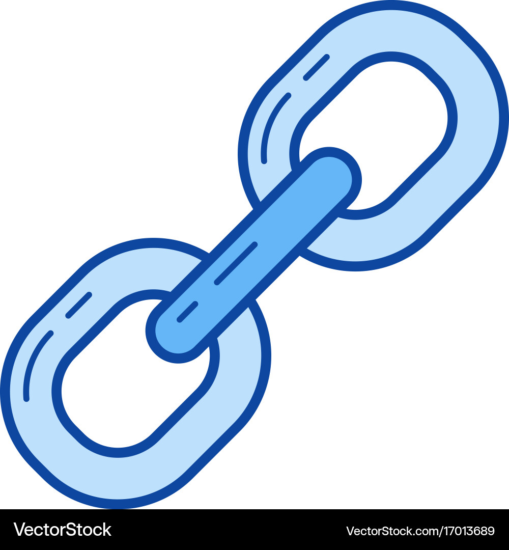 Web links line icon vector image