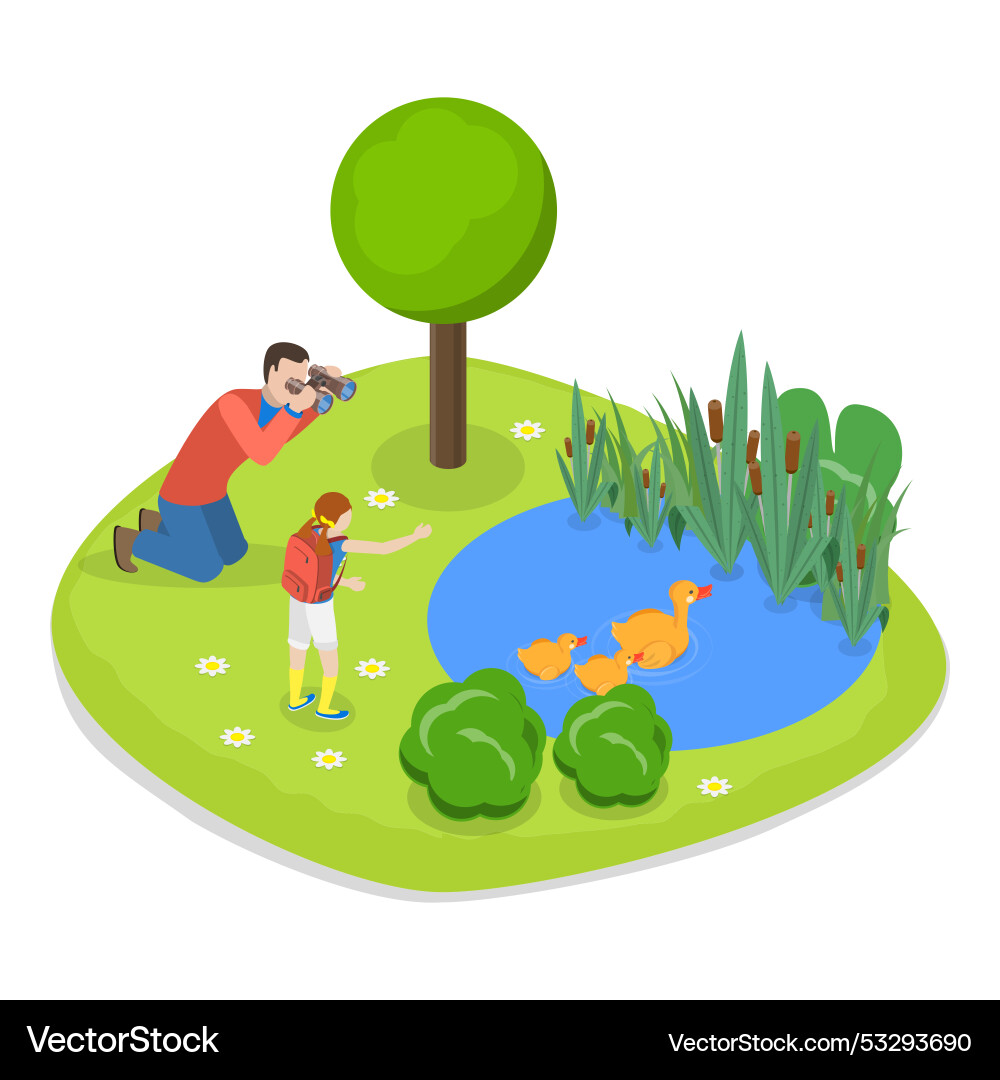 3d isometric flat Royalty Free Vector Image - VectorStock