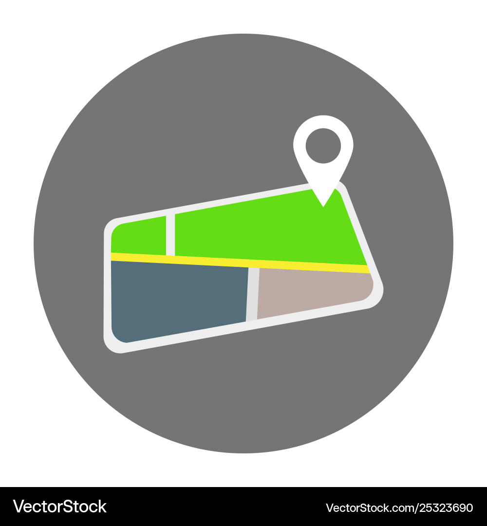 Flat Pointer auf Karte gps Flat Pointer auf Karte gps vektorbild