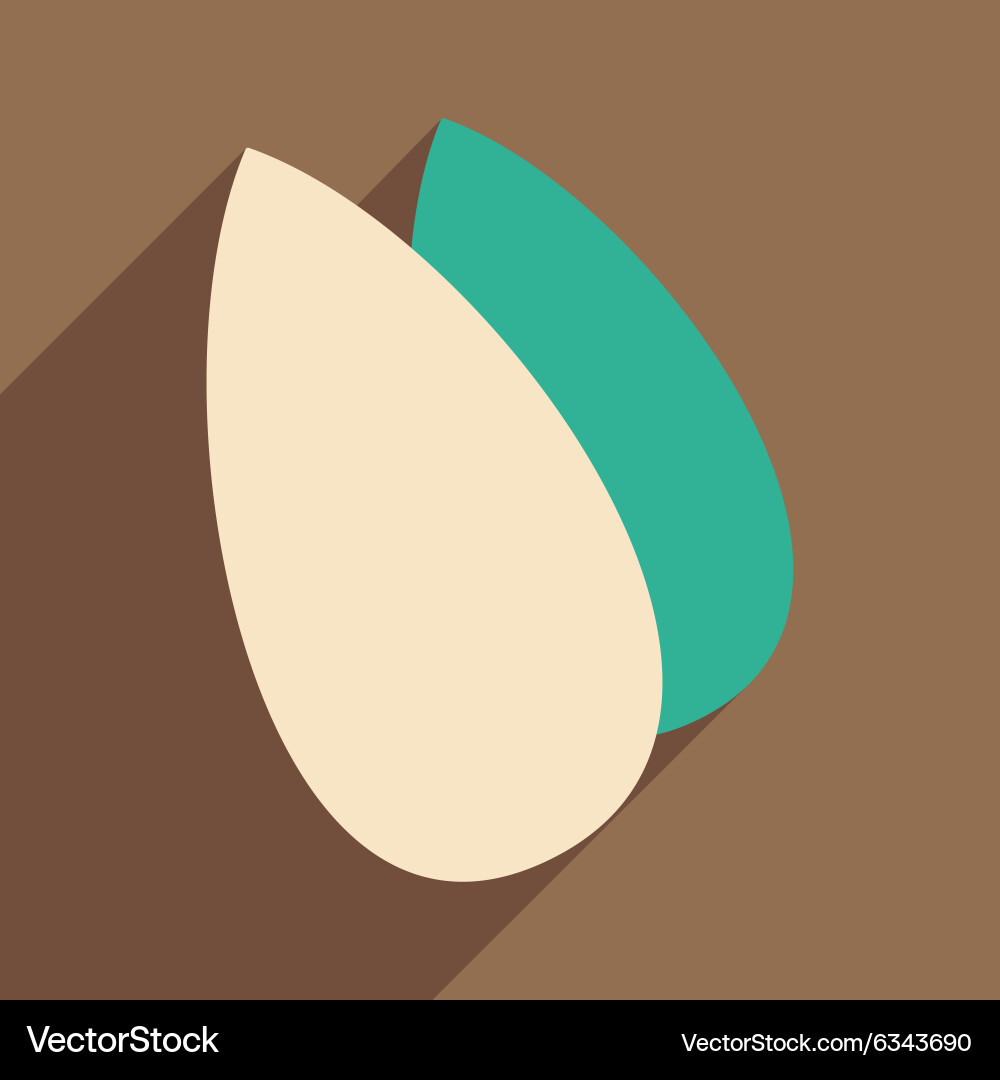 Flat with shadow icon and mobile application vector image
