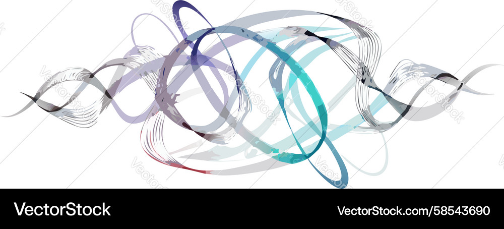 Fluid Swirls Abstract Pattern Vector Image