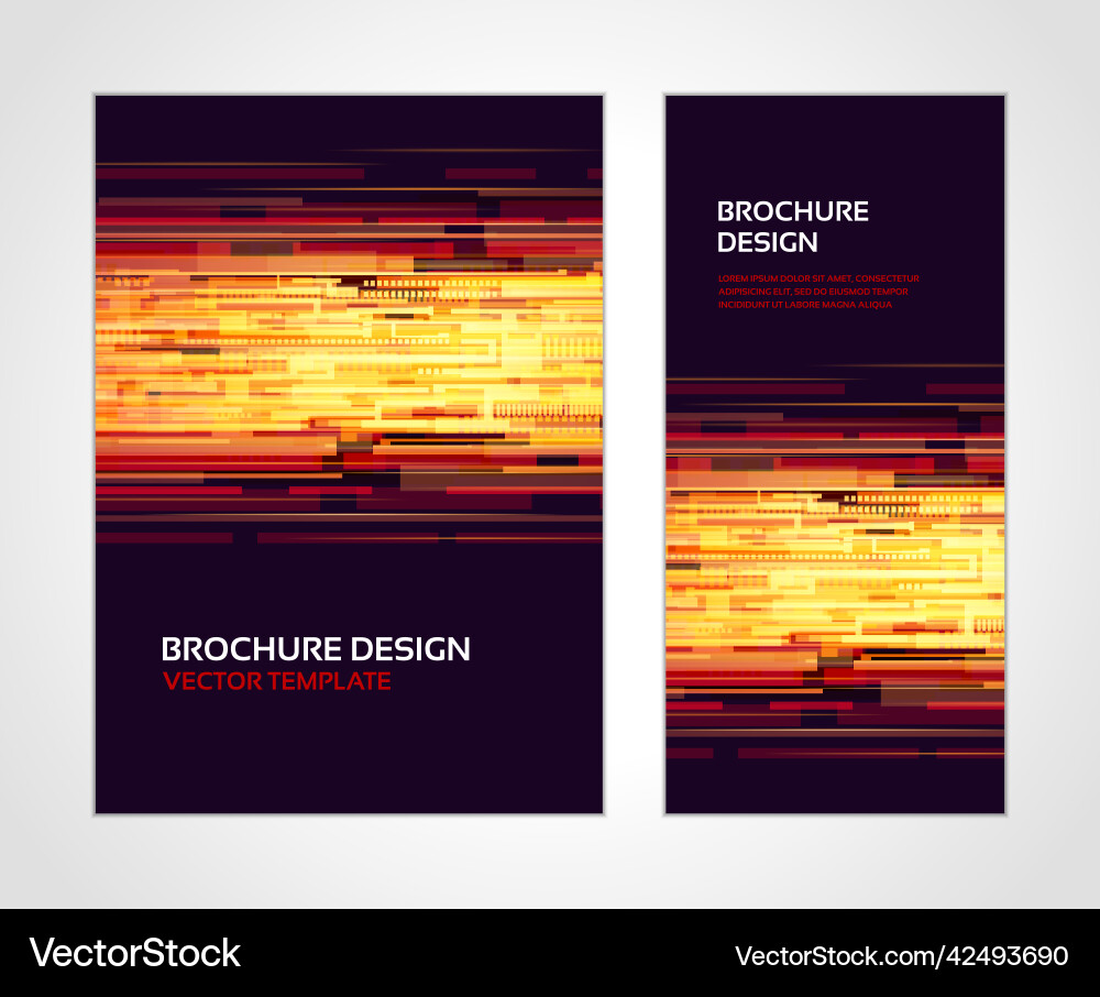 Horizontale geometrische Cyberspace Streifen digital Horizontale geometrische Cyberspace Streifen digital vektorbild