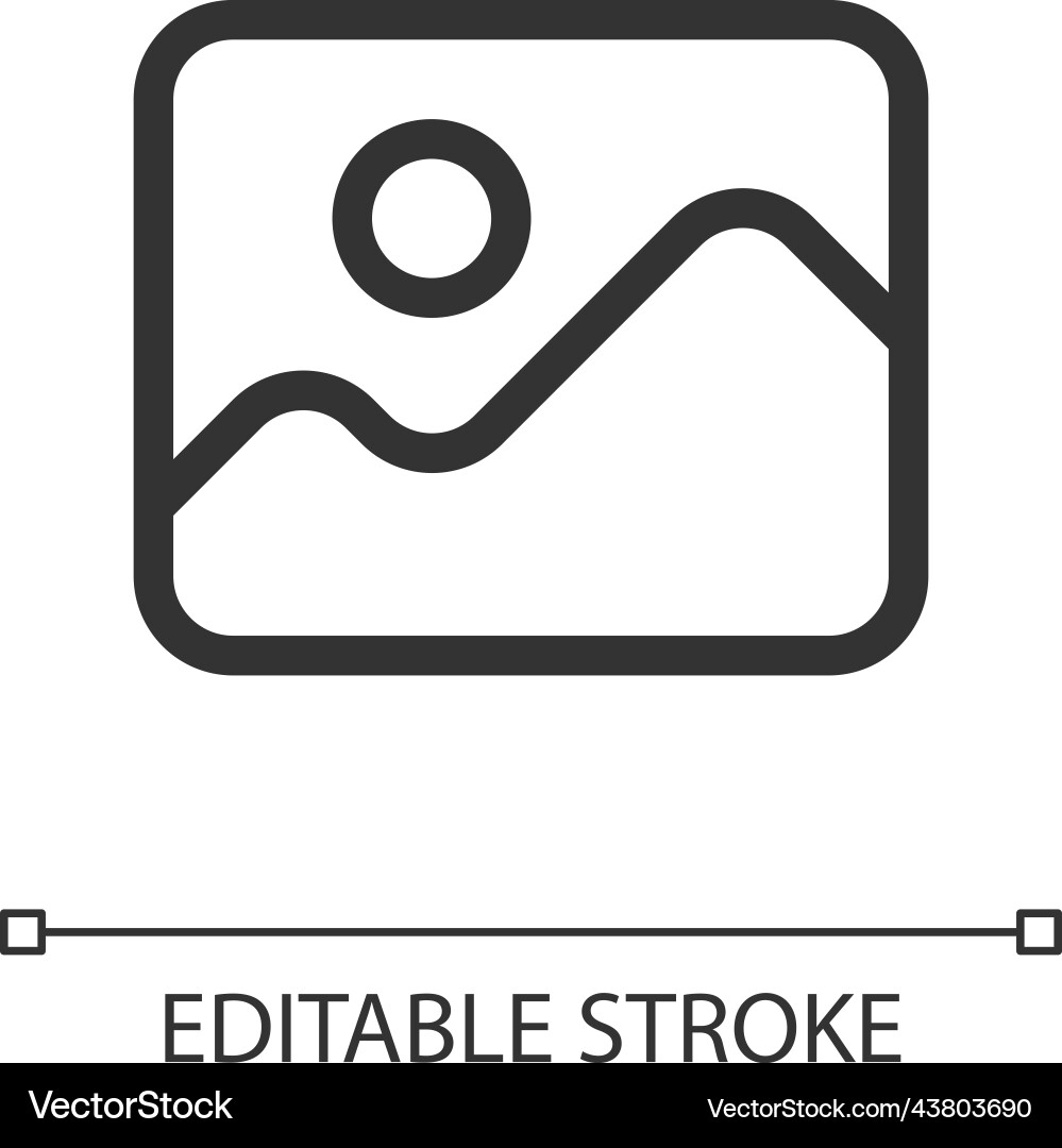 Image pixel perfect linear ui icon Image pixel perfect linear ui icon vector image