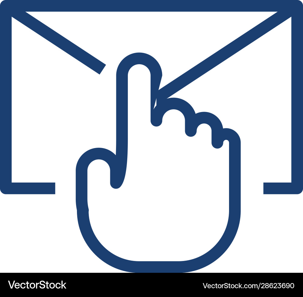 Isolated envelope message and cursor design Isolated envelope message and cursor design Vector Image