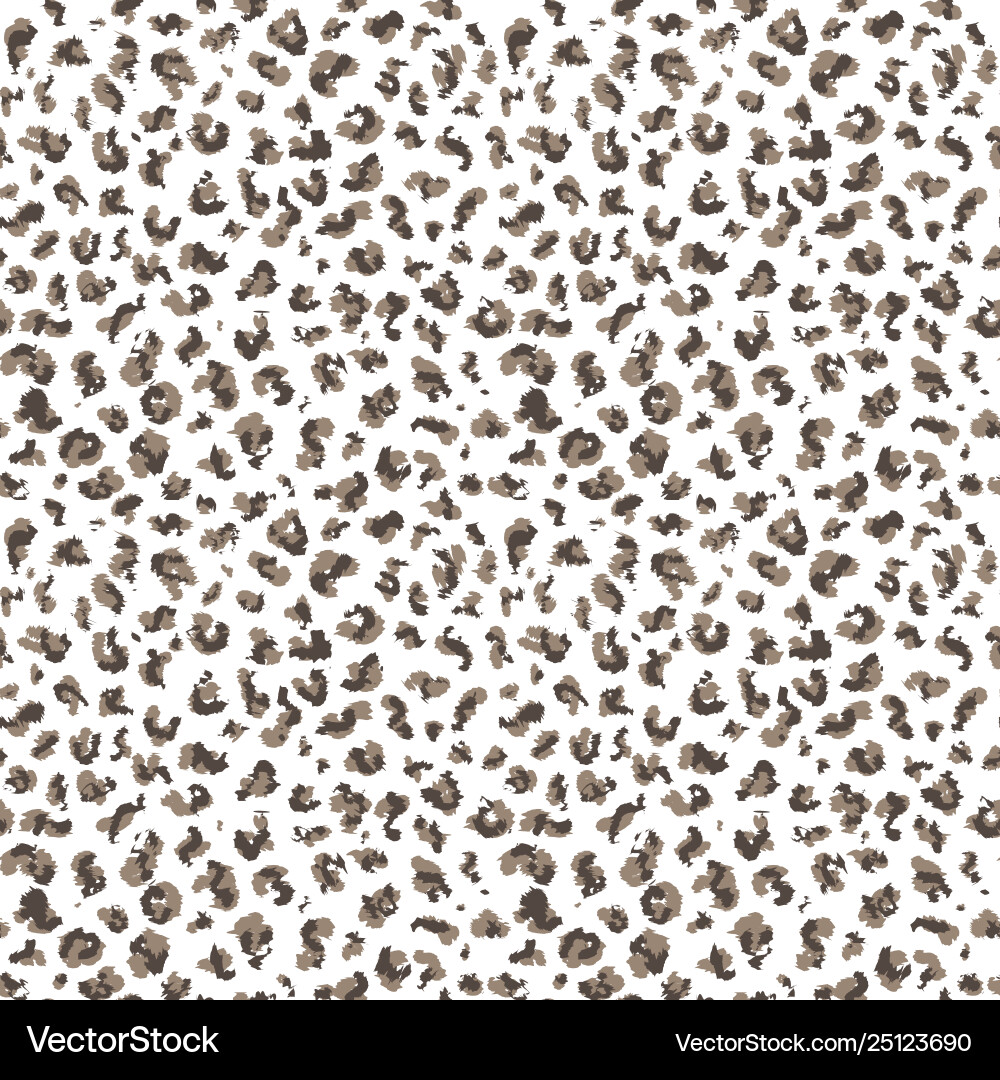 Leopard Print Seamless Pattern vector image