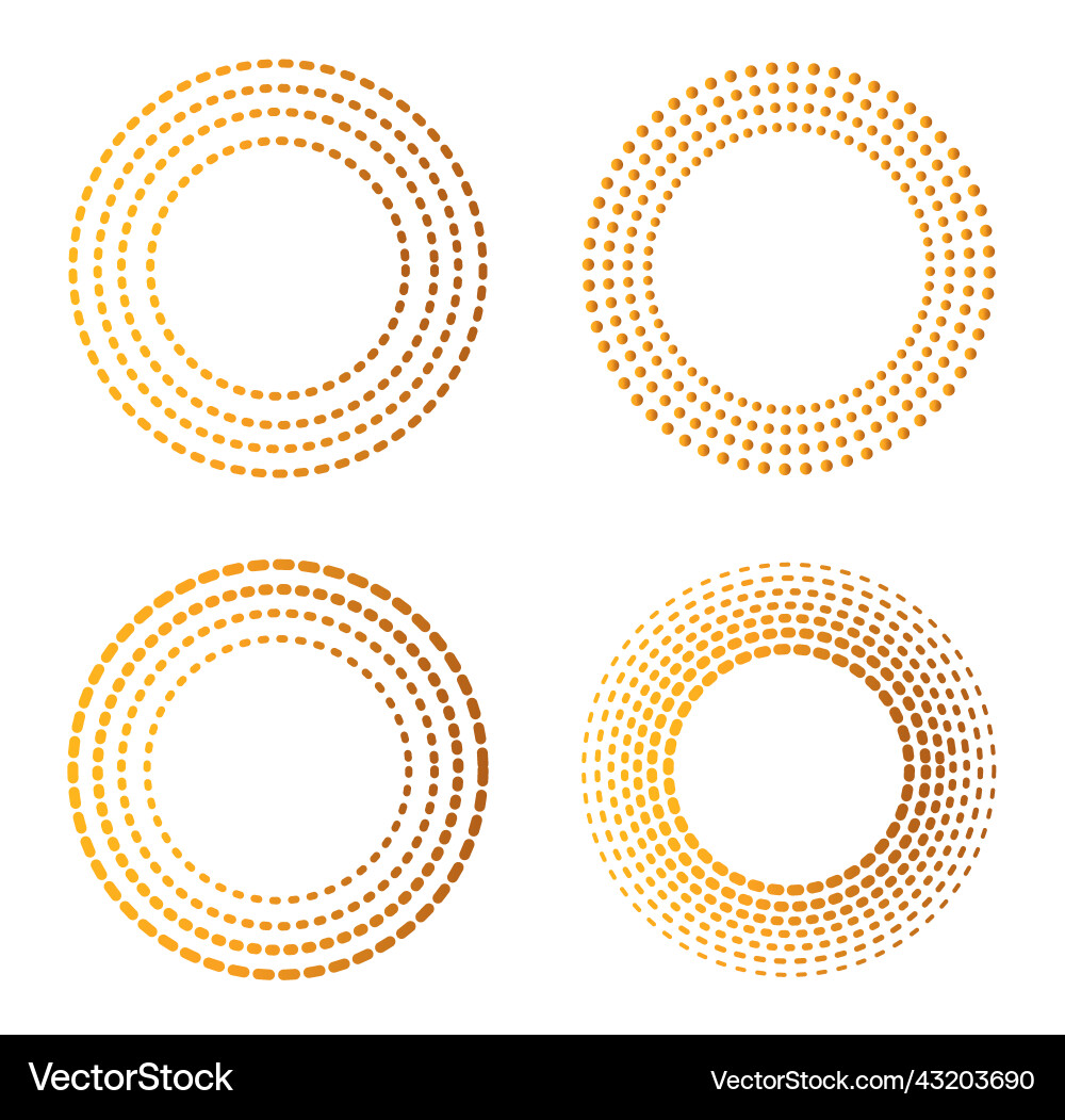 Lines in gradient yellow circle pattern Lines in gradient yellow circle pattern vector image
