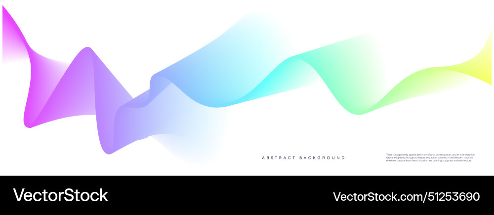 Modern color gradient flowing wave line Modern color gradient flowing wave line vector image