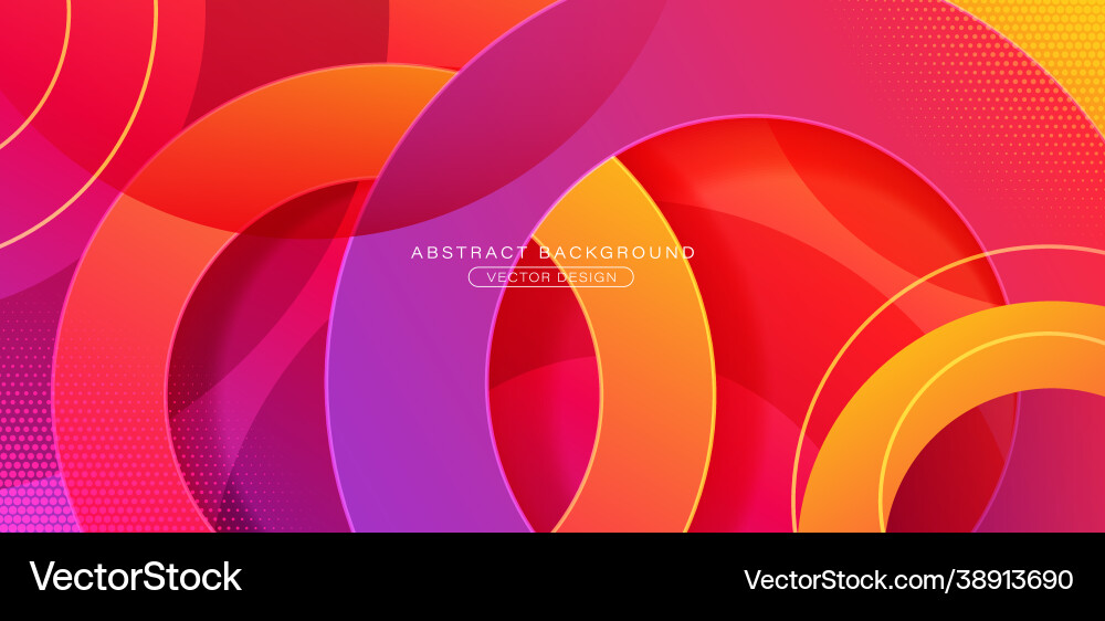 Overlapping Gradient Circles vector image