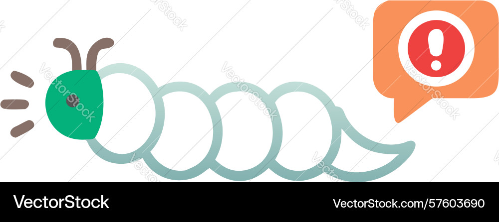 Pest control warning alert icon design generative Vector Image