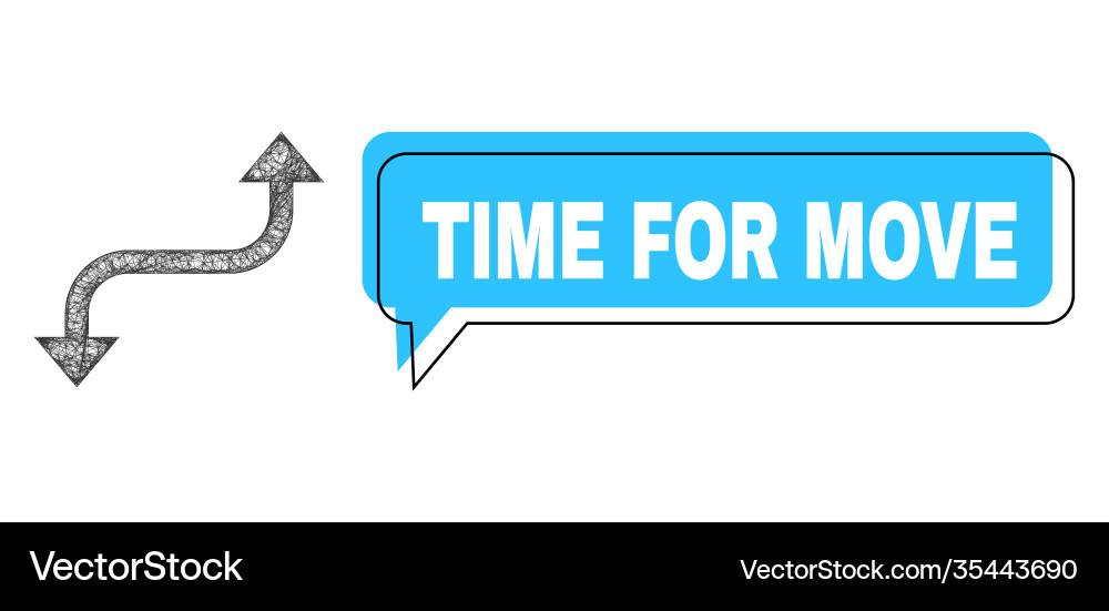 Shifted time for move chat bubble and net opposite Shifted time for move chat bubble and net opposite vector image