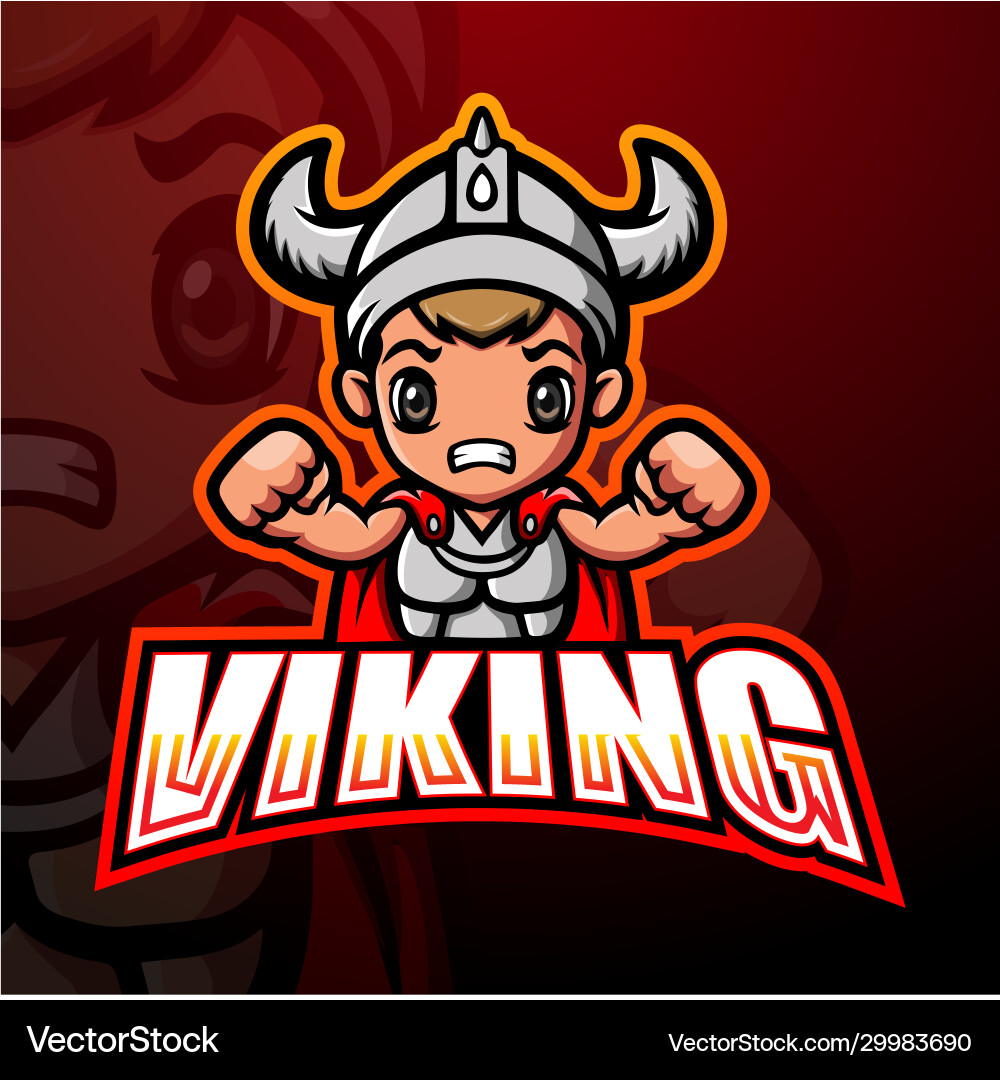 Viking Mascot Logo - Esport Vector Image