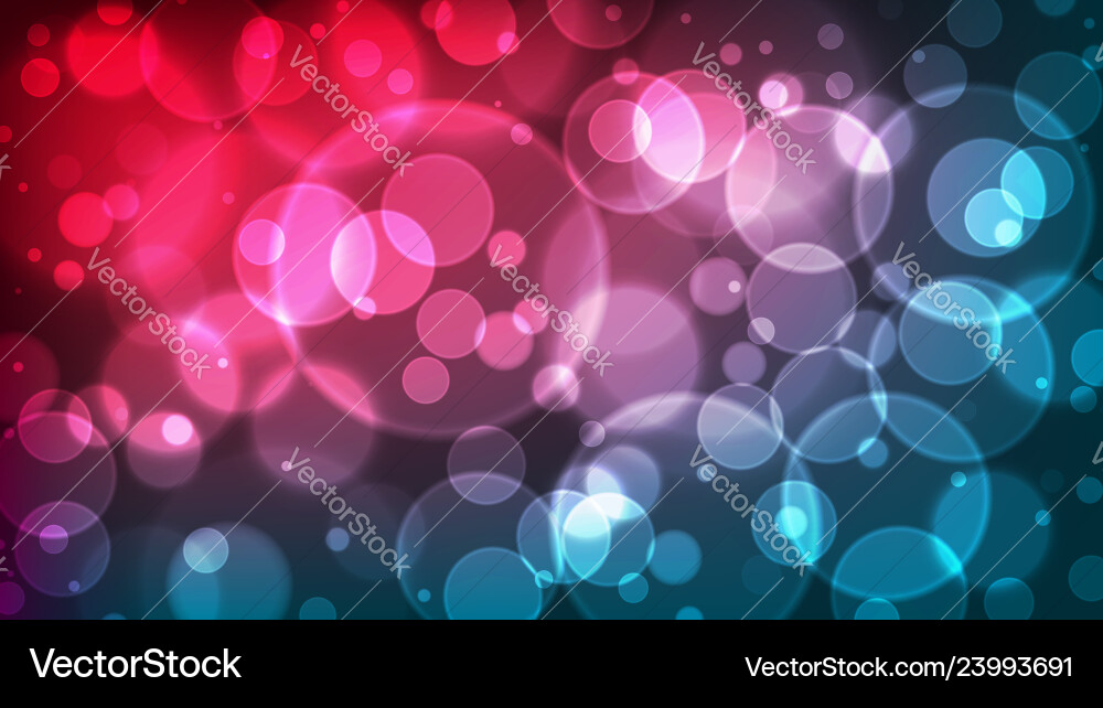 Abstract bokeh background multicolor defocused vector image