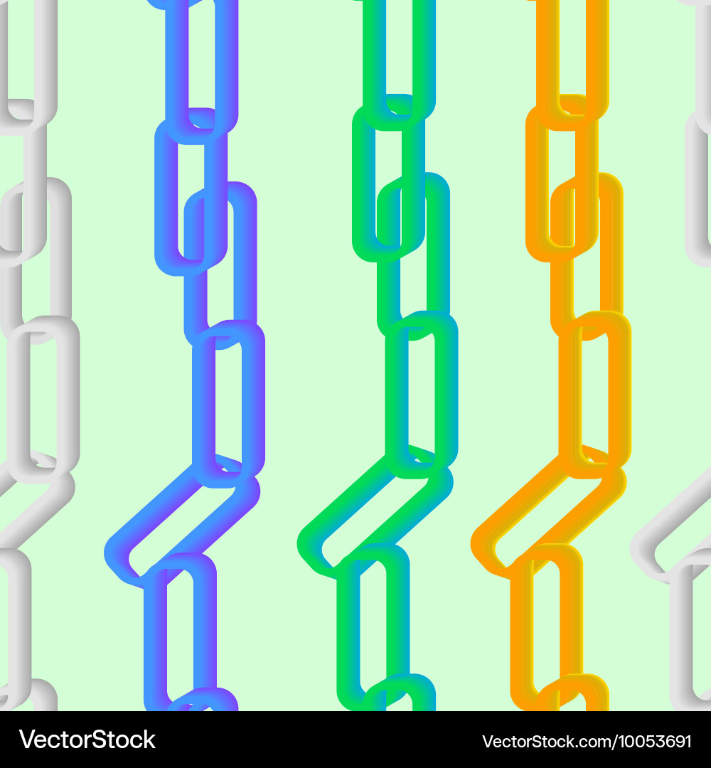Chain color seamless pattern Vector Image