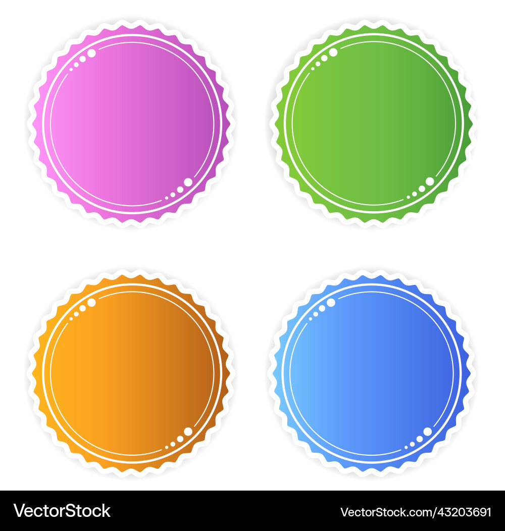 Collection of decorative circle frames and text Collection of decorative circle frames and text vector image