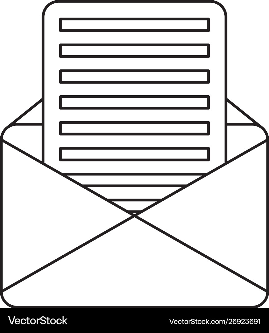 Envelope message design Vector Image