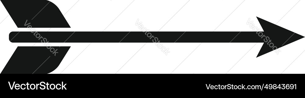 Fast bow arrow icon simple speed work Fast bow arrow icon simple speed work vector image