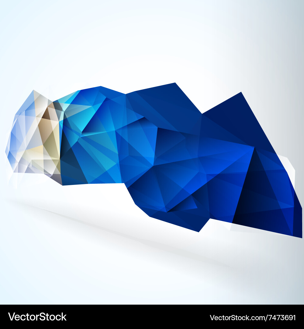 Geometric triangular abstract background vector image
