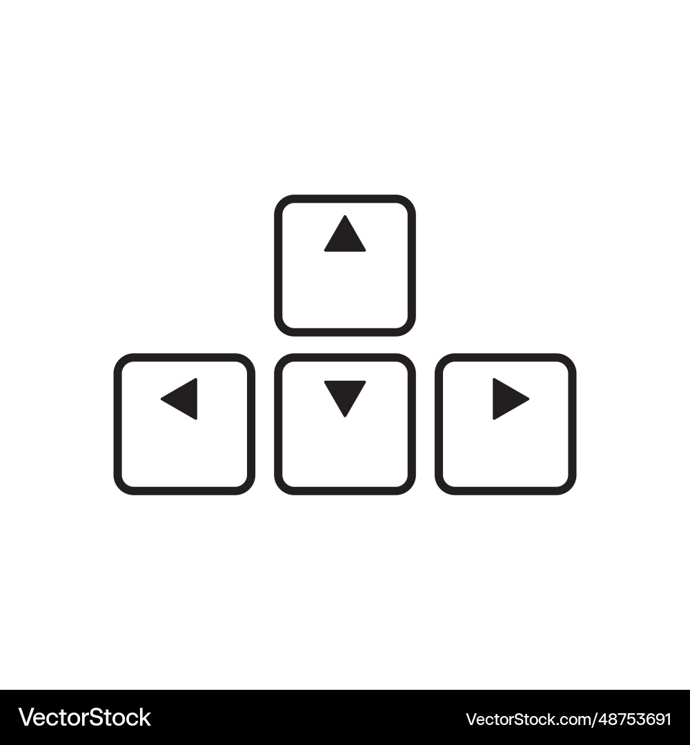 Keyboard button icon Keyboard button icon vector image