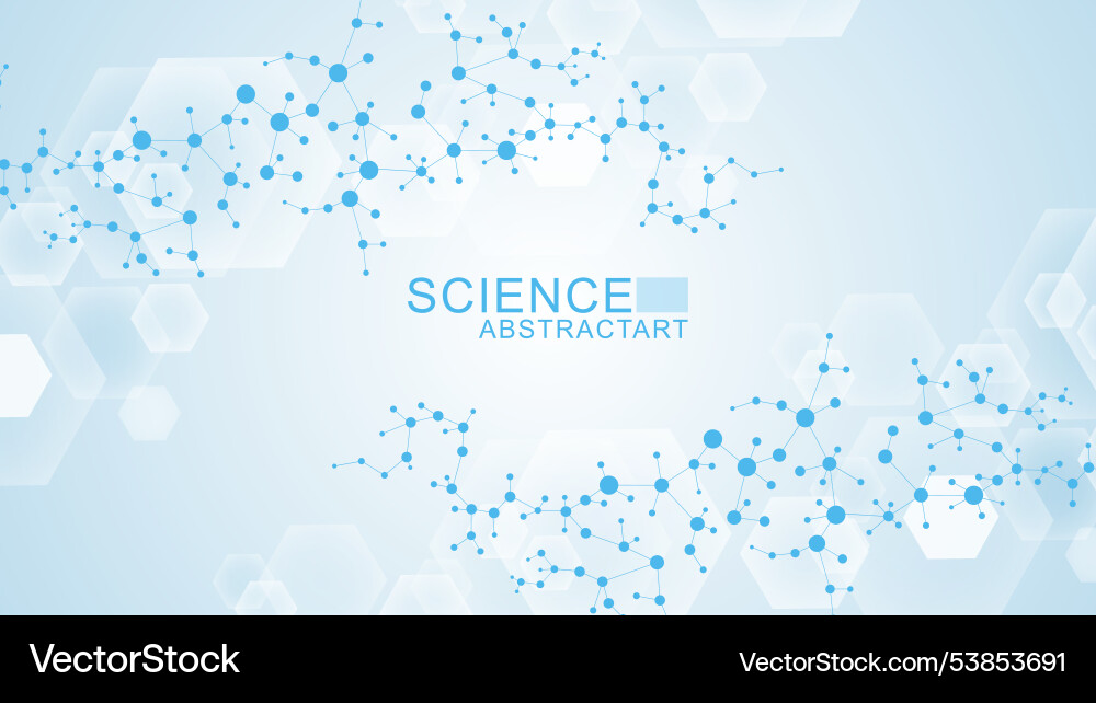 Modern abstract molecules structure for science Modern abstract molecules structure for science vector image