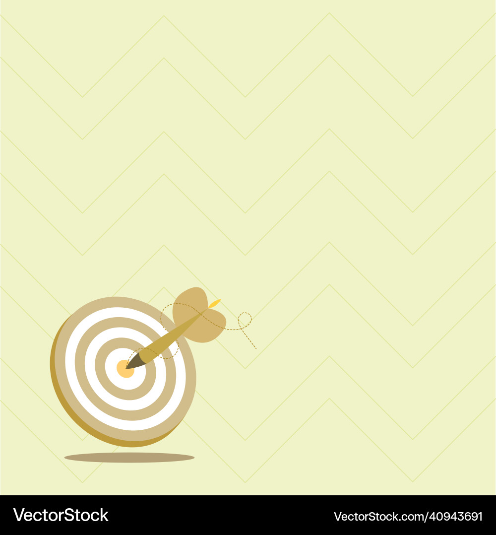 Presenting message hitting target concept Presenting message hitting target concept Vector Image