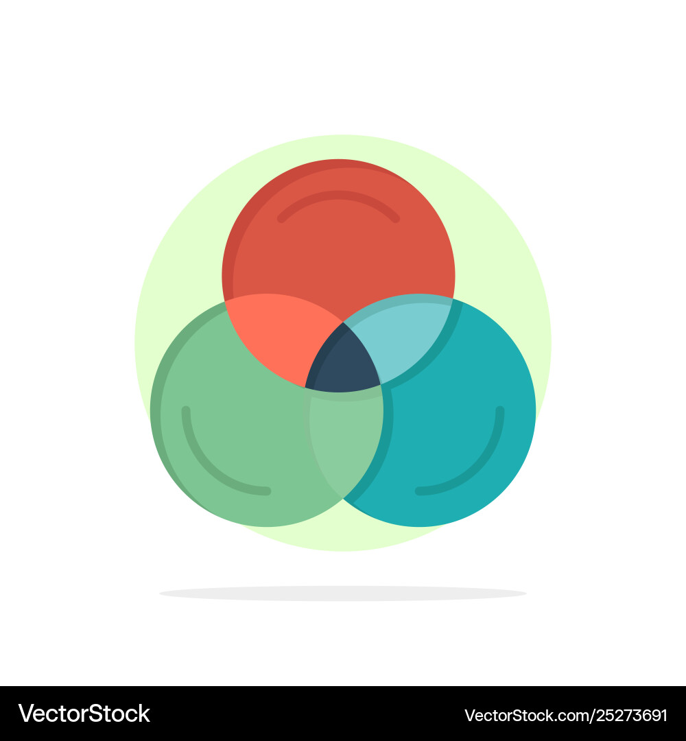 Rgb color web abstract circle background flat Rgb color web abstract circle background flat vector image