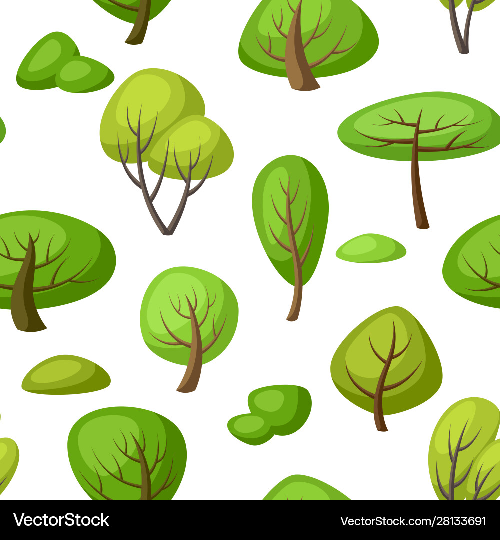 Spring or summer seamless pattern with stylized Spring or summer seamless pattern with stylized vector image