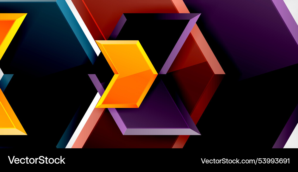 Technology dynamic arrow geometric background Vector Image
